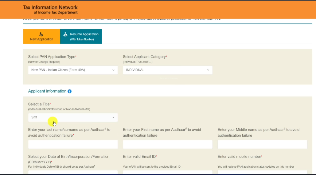 New Pan Card Apply Online | e pan card online apply | instant New PAN card online apply proteantech ।