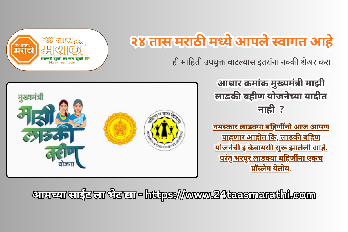 Ladki bahin ekyc error problem